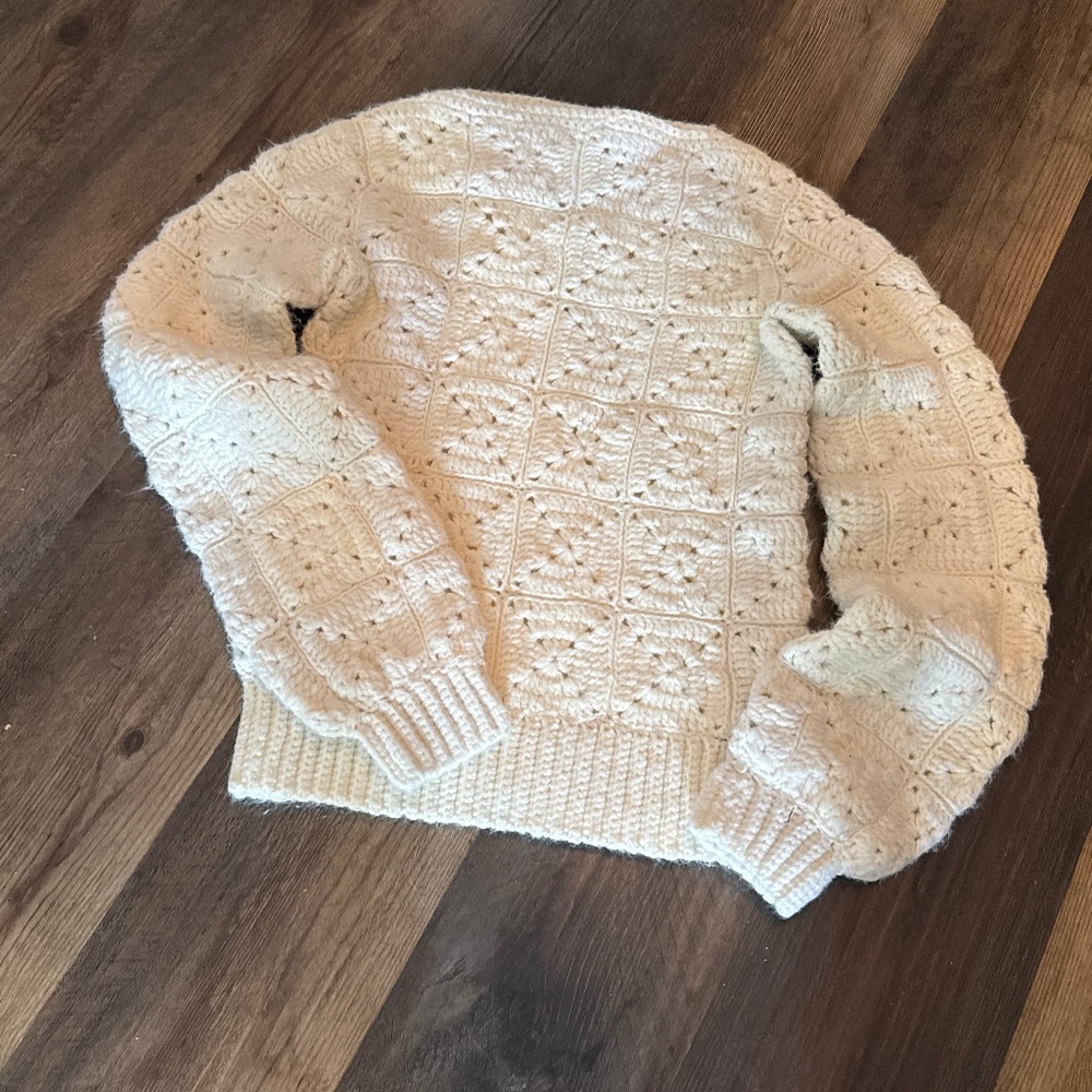Anthropologie hand‎ knit sweater- bought at an Anthro sample sale.